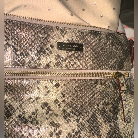 Kate Spade - Metallic Python Embossed crossbody. Two Tone. Excellent used. - Picture 1 of 14